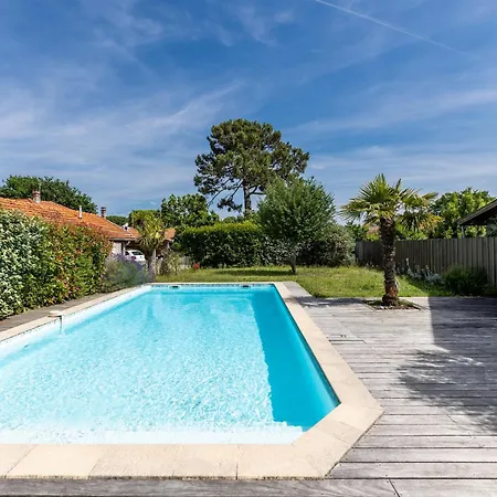 A 400m De La Plage, Maison Pour 12 Avec Piscine 安德诺莱斯贝恩